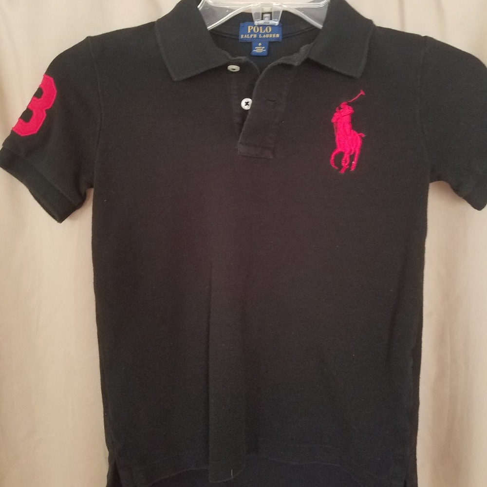 Boys Polo by Ralph Lauren black polo tshirt